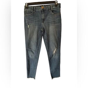 1822 Denim Distressed Blue Ankle Jeans Women’s Size 12